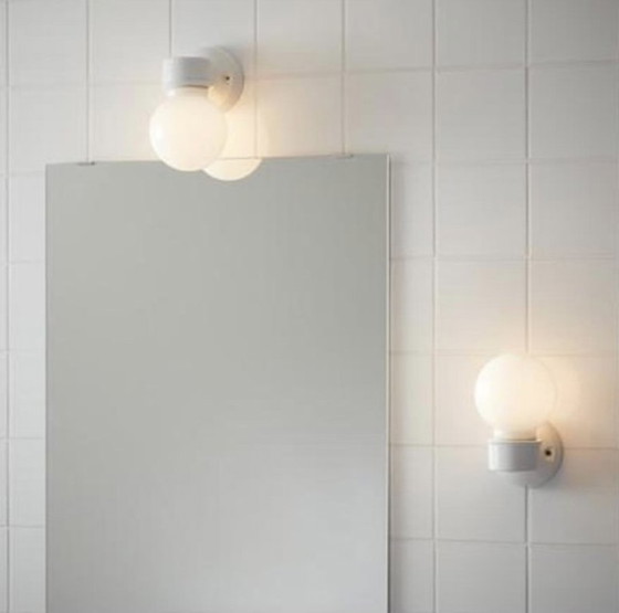 Lampada da parete / Lampada da bagno in porcellana Ikea Vitemölla – Design: P. Amsell / B. Berlin – Applique (photo 6 of 6)