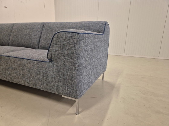 Image 1 of Montel Fresh – Ecksofa – Grau-Blau – Stoff – Design