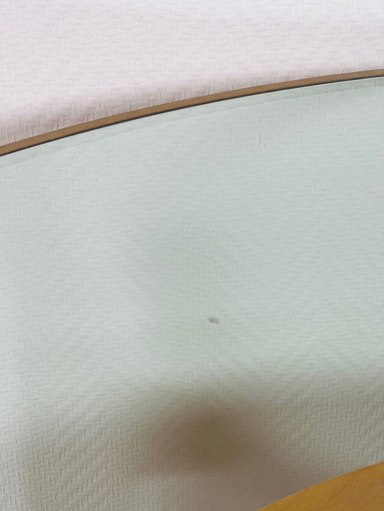 Image 1 of Vintage ronde salontafel van beukenhout en glas, 1960