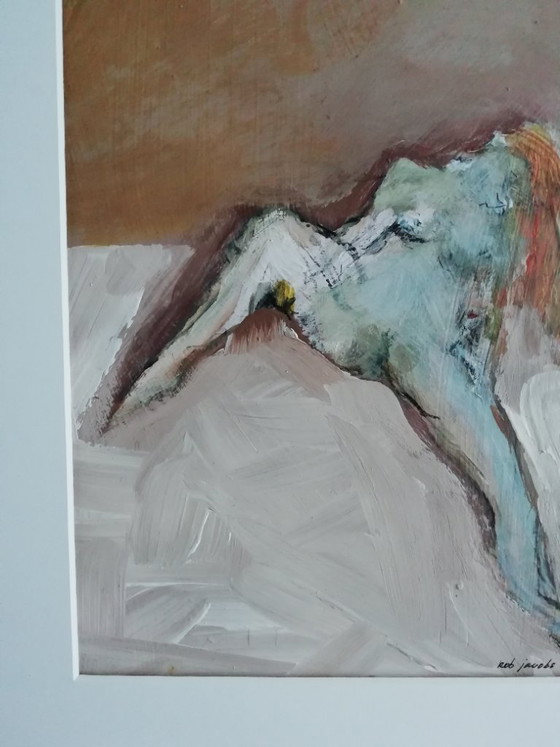 Waiting for her Lover – Rob Jacobs, Schilderijen & Tekeningen, Papier (photo 3 of 7)
