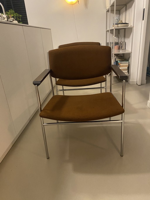 2 Gijs van der Sluis Sessel, niedrige Lounge-Stühle