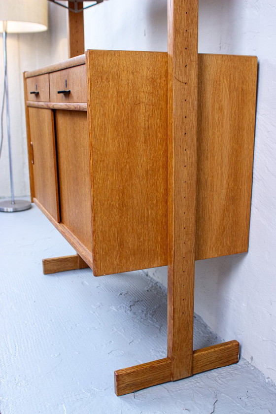 Image 1 of Vintage IKEA bookcase, highboard, sideboard, oak, mid-century