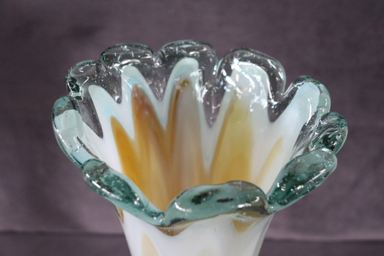 Image 1 of Hohe Vase aus Muranoglas, aus Italien, 1960er Jahre