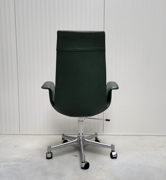 Image 1 of Silla de oficina FK 6725 Bird de Jorgen Kastholm Walter Knoll Cuero Verde