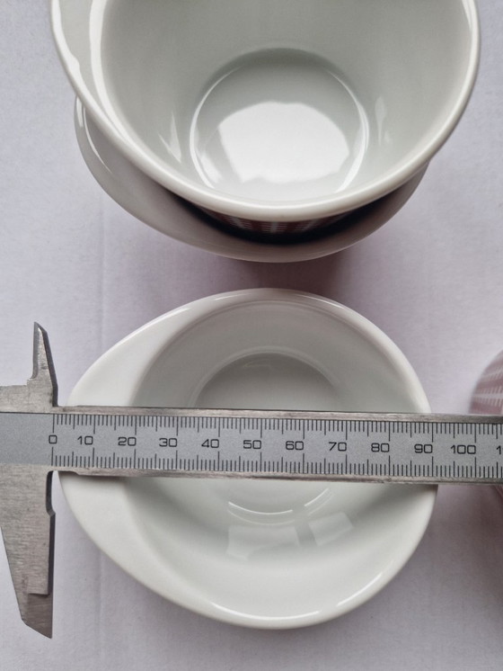 Image 1 of 6 porseleinen soufflévormen. Lukull.Schönwald Duitsland. 1950-1970