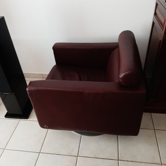 Fauteuil pivotant, Natuzzi – Leather (photo 3 of 9)