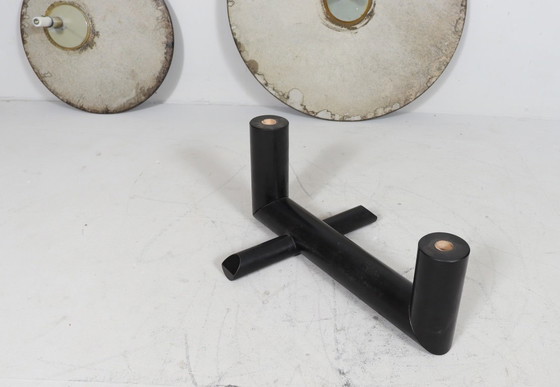 Image 1 of Mesa de centro escultural de granito y madera al estilo de UP&UP, Italia años 80