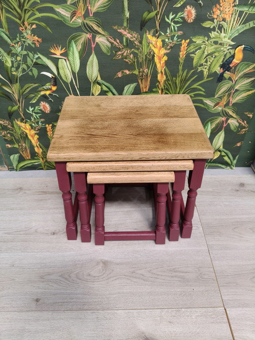 Vintage Bijzettafeltjes, Set Van 3 – Wood (photo 2 of 6)