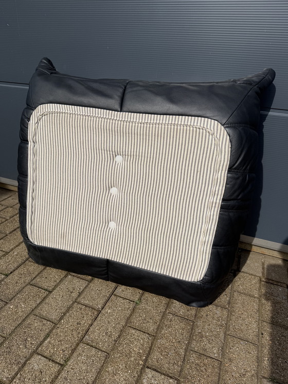 Image 1 of 100% authentic Togo Ligne Roset pouf in original black leather