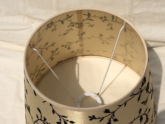 Image 1 of Round lampshade with flowers * Lampshade