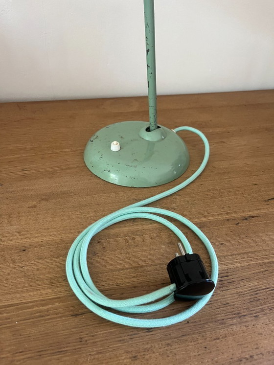 Image 1 of Kaiser idell - Lampada da tavolo Christian dell 6556v - rara verde menta