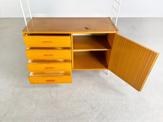 Image 1 of DDR ladder shelf Sybille Vintage wall shelf Midcentury Stralsund II