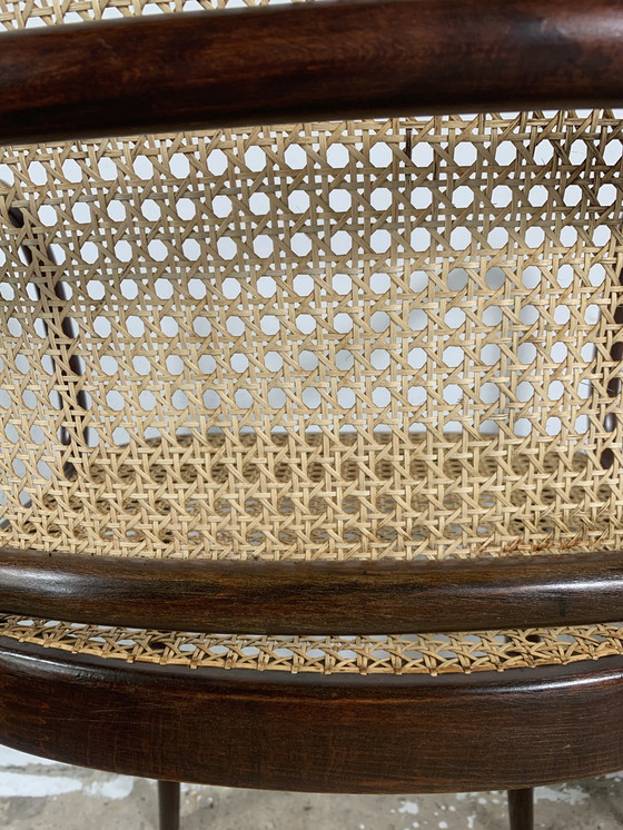 Image 1 of Chaises vintage A811 en rotin par Josef Hoffmann pour Thonet, années 1930, ensemble de 2