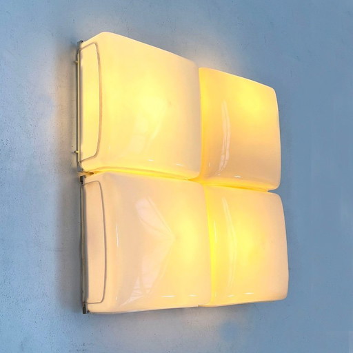 Set van 4 Cnosso wandlampen van Angelo Mangiarotti voor Artemide, jaren 60