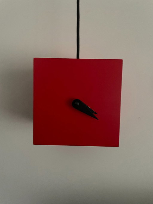 Orologio a cucù TuTu Rosso di Progretti.