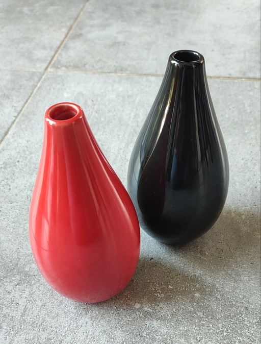 Paar kleine vintage retro vazen