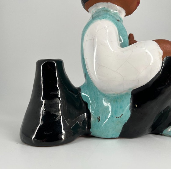 Image 1 of Carli Bauer ceramic lamp base, Austria, Mid-Century Modern, 1950s