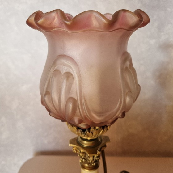 Image 1 of Art Deco brass desk lamp