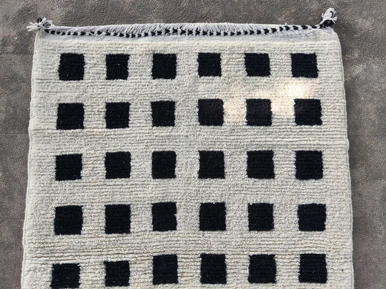 Image 1 of Beni Ourain handwoven hallway rug, traditional craftsmanship, size 140/260 cm
