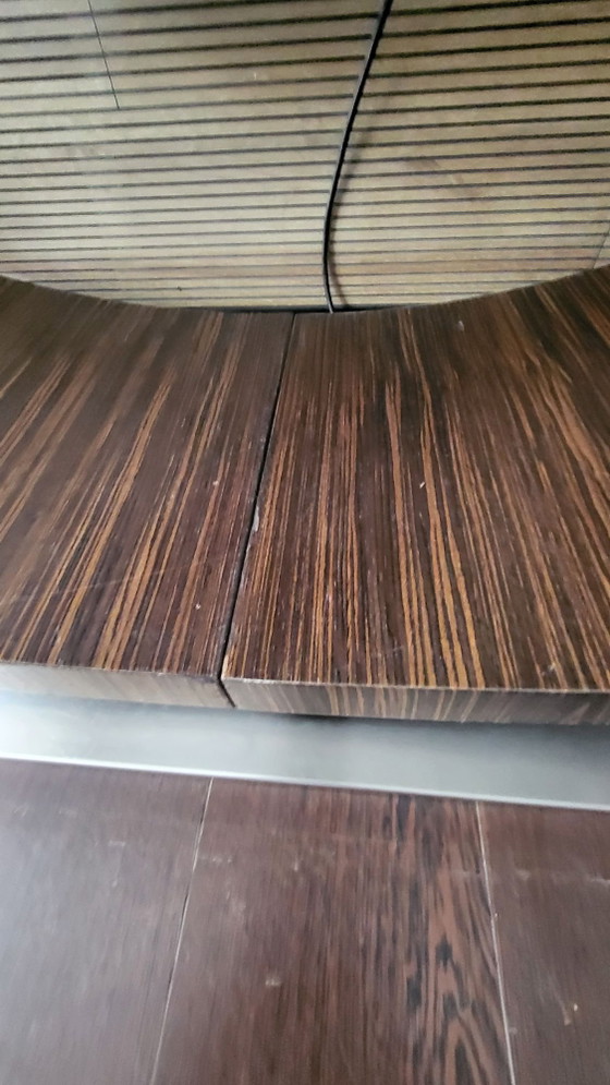 Roche Bobois OMEGA – Daniel Rode – Libreria circolare in impiallacciatura wengé – Librerie, Vetro, Legno (photo 5 of 9)