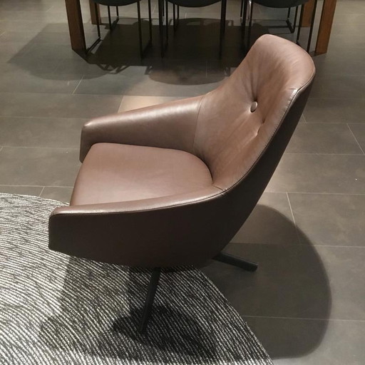 Montis Puk Low fauteuil – Leather, Wood (photo 2 of 4)