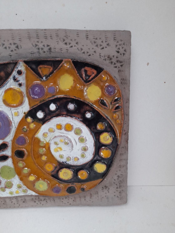 Large Ceramic Wall Decoration Cat by Renate Rhein (photo 4 of 8)