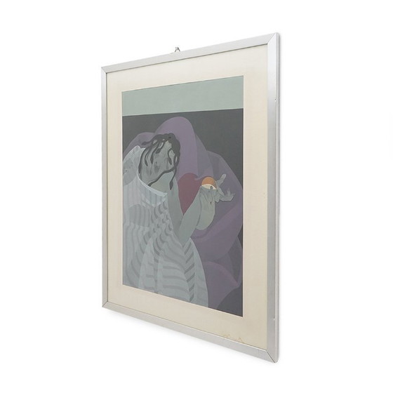 Image 1 of Acrylgemälde auf Papier von Daniel Bec, 1970er Jahre