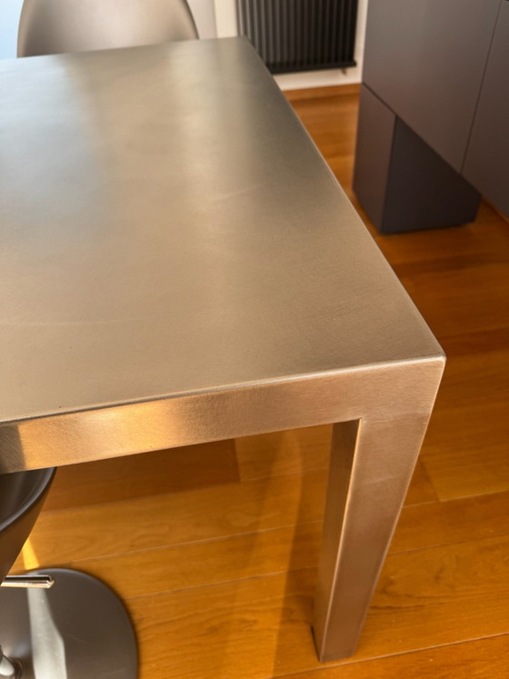 Tavolo da pranzo di design con 6 sedie – Set da pranzo, rvs (photo 5 of 5)