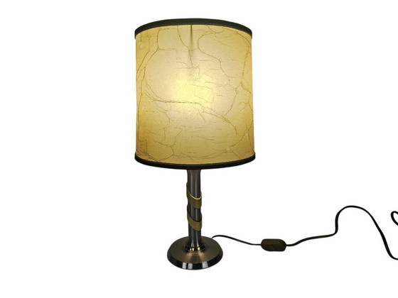 Image 1 of B + M Leuchten – Hollywood Regency Stil – Westdeutschland – Messing – Stahl – 80er Jahre