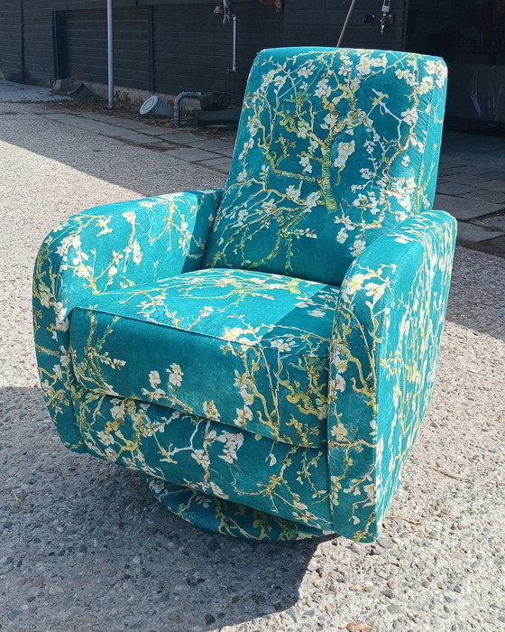 Image 1 of Swivel armchair in Van Gogh fabric