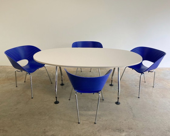 Vitra Ad Hoc Ovale Design Tisch von Antonio Citterio – Esstische, Aluminium, lamine, Modern (photo 3 of 12)
