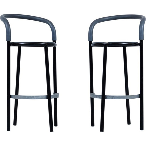 Pair of vintage Fritz hansen Pelikan stools by Niels Gammelgaard 1987