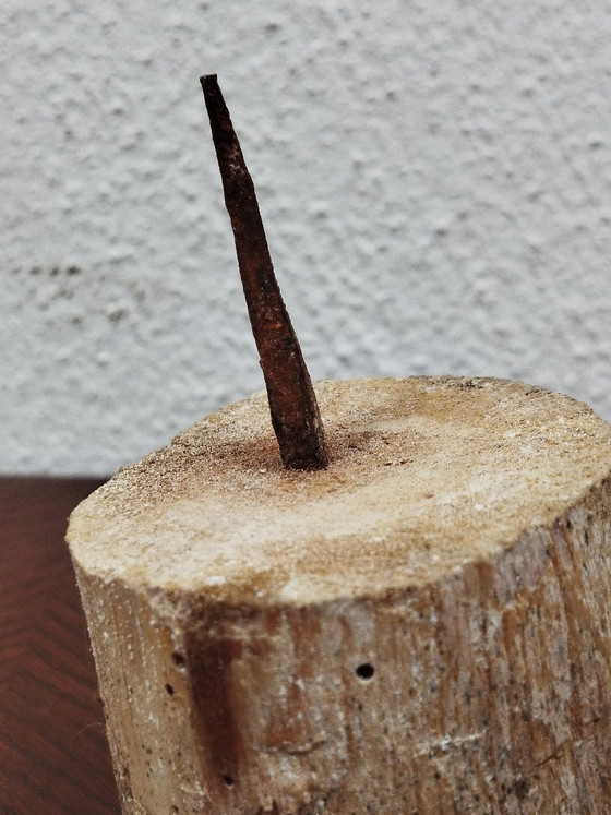 Sedia/Chauffeuse antica per caminetto (1875-1880 circa) – Arte popolare primitiva / Wabi-Sabi (photo 17 of 17)