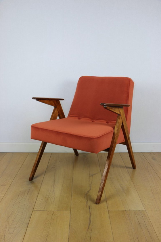 Image 1 of Poltrona Bunny, anni '70, color mattone, design J. Chierowski