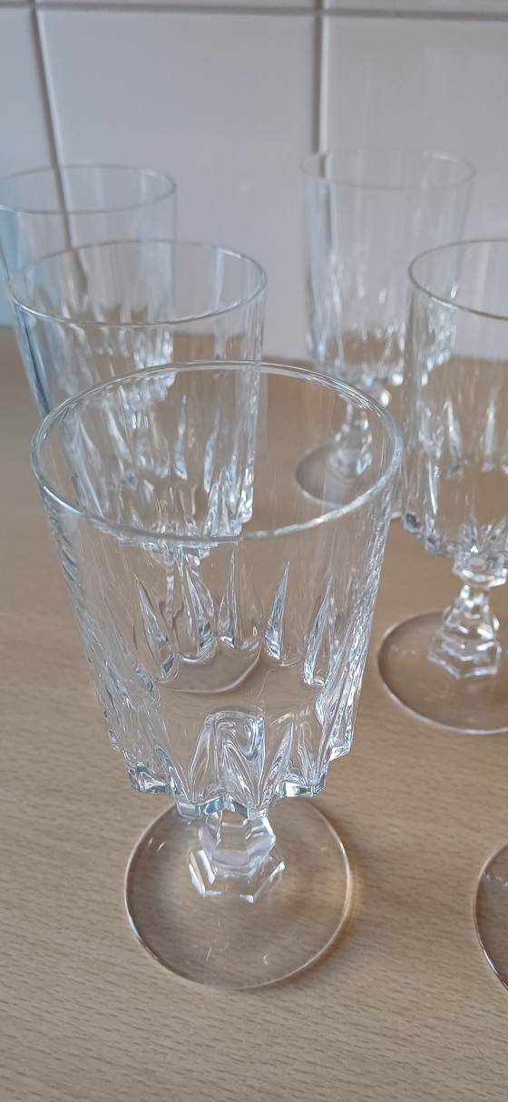 Image 1 of 6 vasos de cristal