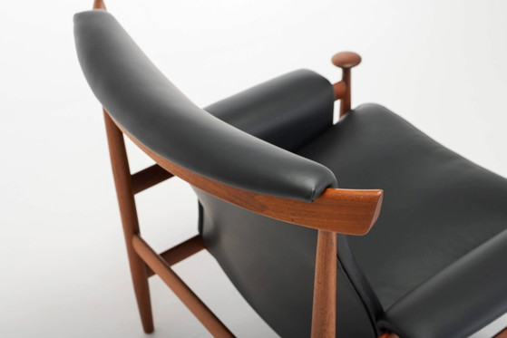 Bwana Lounge Chair and ottoman by Finn Juhl for France & Son, Denmark, 1960s – Armchairs, Leather, Design (photo 10 of 19)