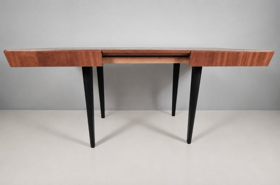 Vintage beukenhouten tafel, jaren 70 – Eettafels, Wood (photo 7 of 10)