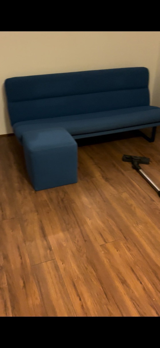 Image 1 of Artifort C683 divano 3 posti in lana blu