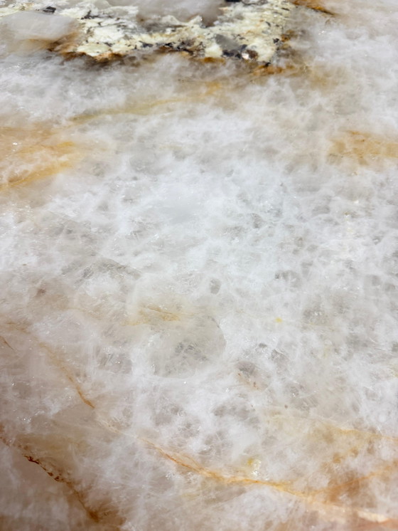 Image 1 of Luxury Patagonia Quartzite dining table – Danish oval (260 × 95 × 76 cm)