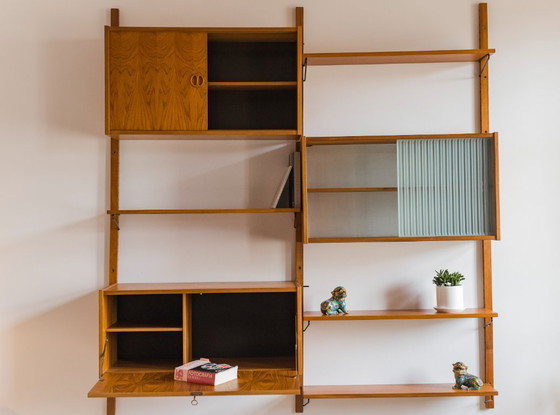 Image 1 of Mid Century Modernes Wandmöbel aus Teakholz, Kurt Østervig zugeschrieben, 1960