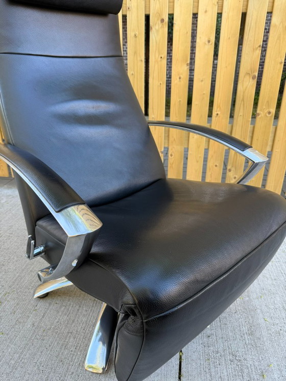 Jori Brainbuilder Mono-Move in pelle nera – Poltrone, Leather, Chrome, Modern (photo 11 of 21)
