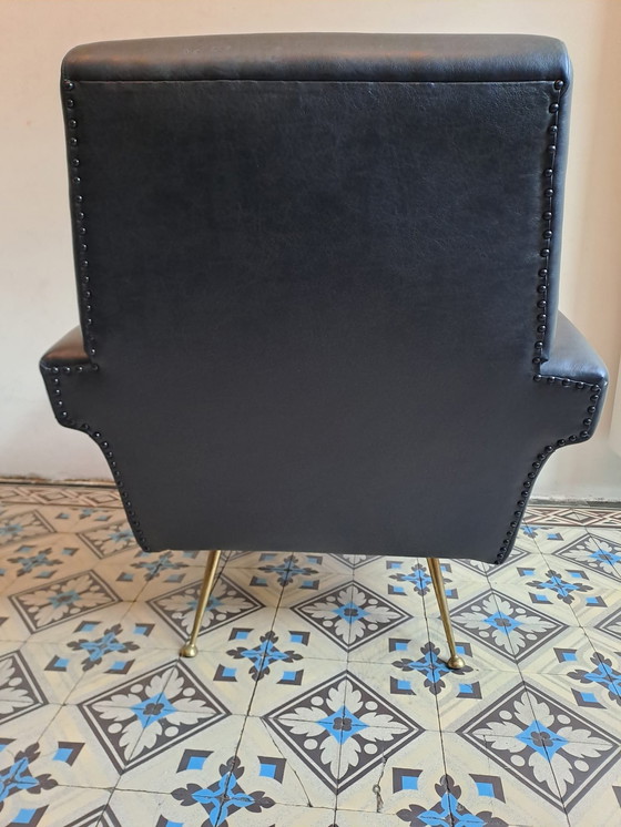 Image 1 of Vintage lounge fauteuil, jaren zestig.