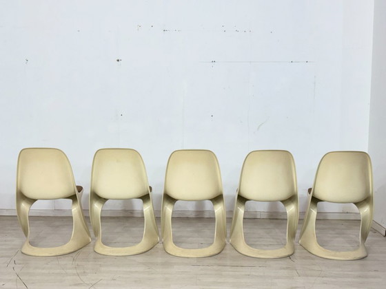 Image 1 of Set van 5 Casalino Casala stoelen / eetkamerstoelen / tuinstoelen – vintage ruimtetijdperk