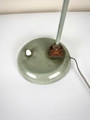Lampada da tavolo industriale vintage - metallo verde, paralume XXL