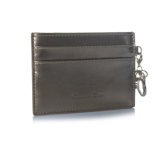 Image 1 of Dior, Metallic Diorama cardholder with pendant