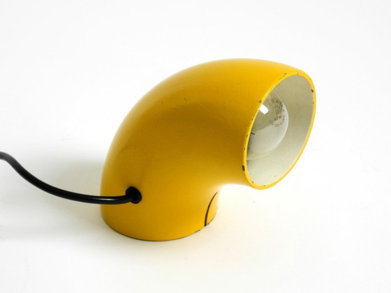 Image 1 of Very rare original Space Age 60s yellow table lamp made of iron by Temde