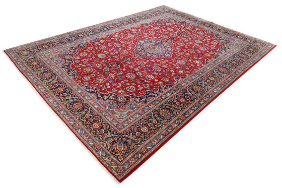 Image 1 of Persian carpet Kashan Signiert 3.86 x 2.83 Oriental carpet fine No. 1163