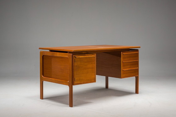 Image 1 of Freistehender Teakholz-Schreibtisch von GV Møbler, Mid-Century, 1970er Jahre