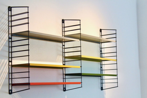 Tomado Holland Original Industrial Metal Multicolored Modular Wall Unit, Wall cabinet, Industrieel (photo 10 of 10)