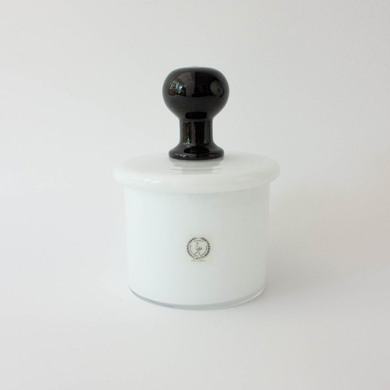 Vintage IVIMA White Opaline Glass Set from 1940s Marinha Grande, Decorative Objects (photo 14 of 18)